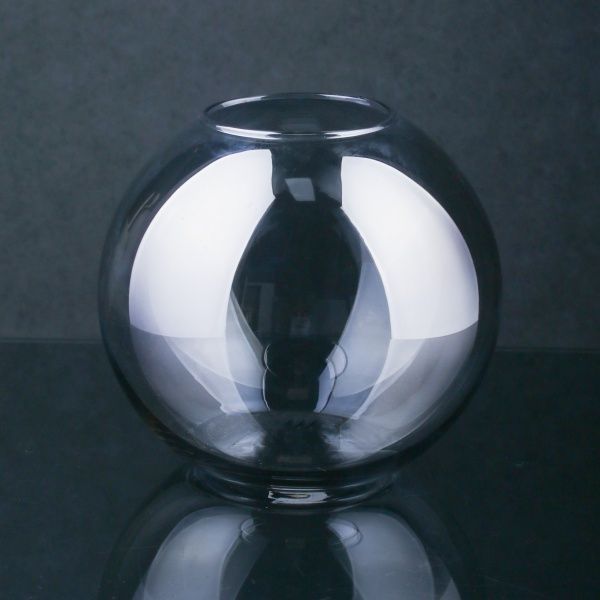 Ваза ластер акваріум сіра 26,8х24 см Luna