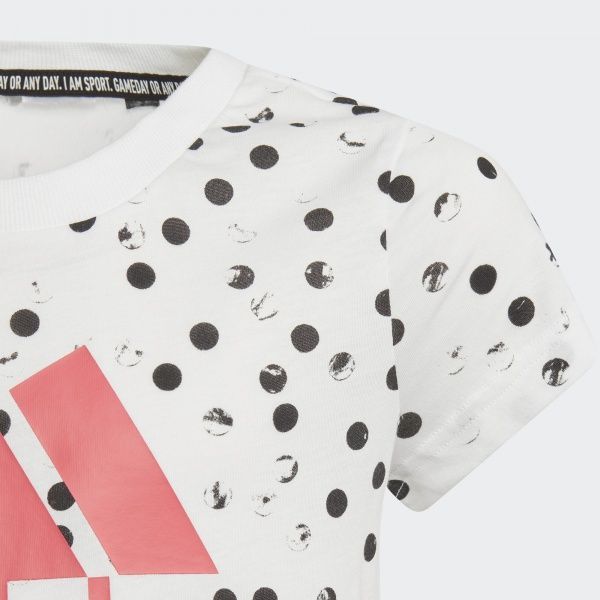 Футболка Adidas YG MH GRA TEE ED4614 164 білий