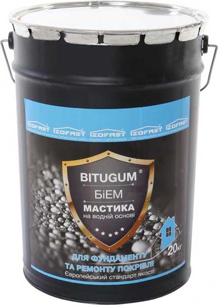 Мастика бітумно-емульсійна Izofast Bitugum БІЕМ 20 кг