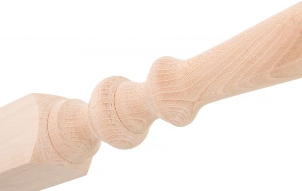 Стовп ТЮЛЬПАН буковий точений 80x80x1100 мм ґатунок вищий (Б-2)