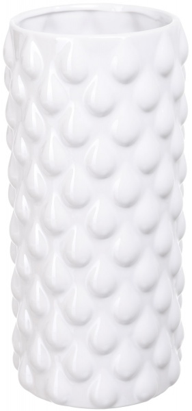 Ваза керамічна біла Fest Drop 15,3x15,3x32,1 см