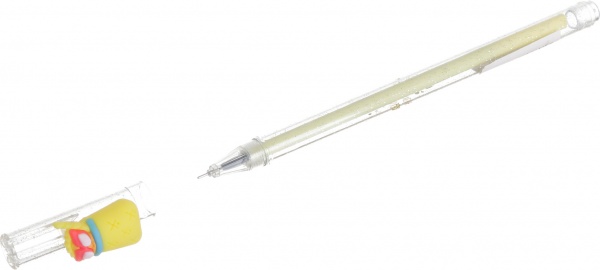 Ручка гелевая Волшебный коктейль желтая 