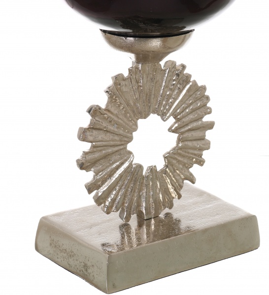 Ваза PANACHE Starburst 56 см темно-синій із золотим/нікель 