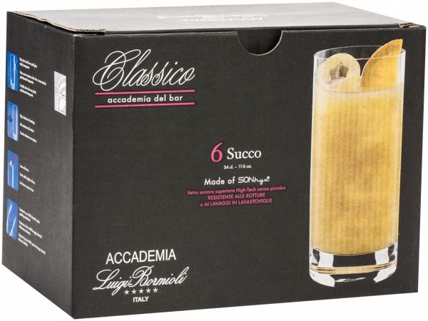 Набор стаканов для воды Classico 340 мл Luigi Bormioli