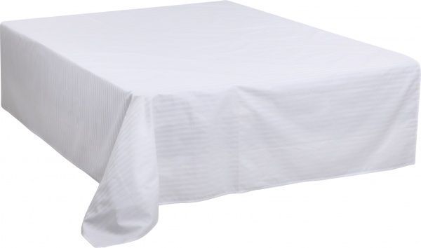 Простынь Basic Stripe 180х230см белый La Nuit