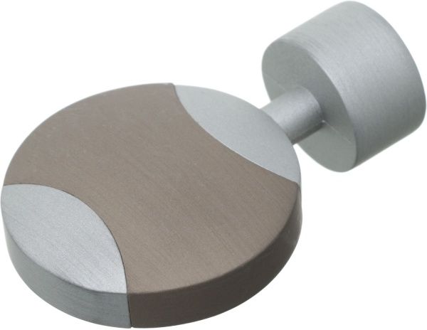 Наконечник Gardinia Kira Диск d19 мм срібний 2 шт. 