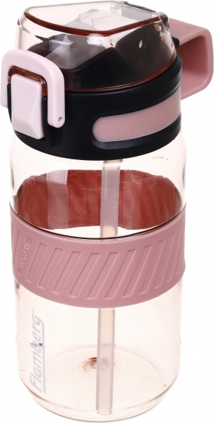 Пляшка для води Style 500 мл рожевий Flamberg