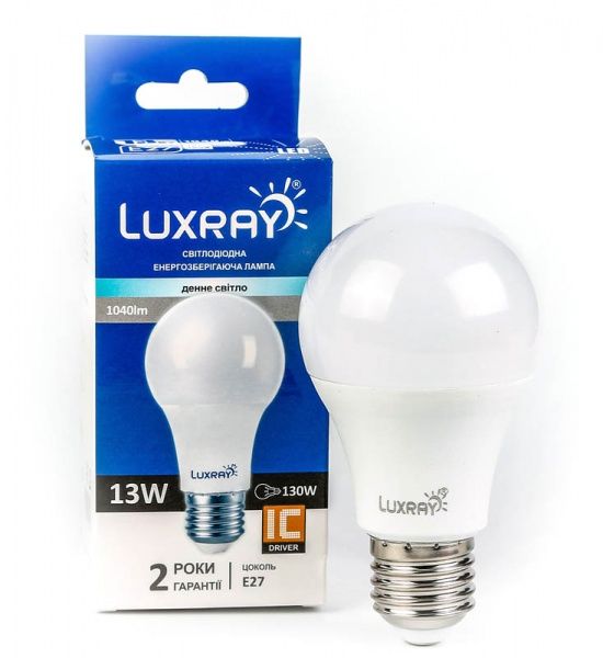 Лампа світлодіодна Luxray 13 Вт A60 матова E27 220 В 4200 К LX442-A60-2713 