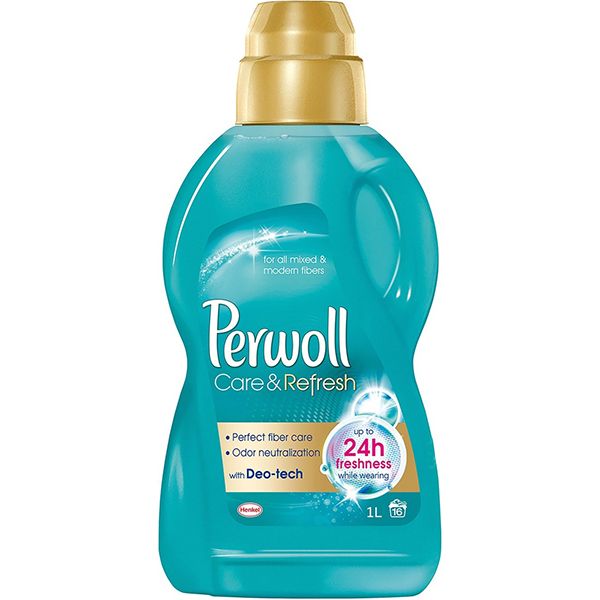 Гель для машинной и ручной стирки Perwoll для деликатной стирки уход и освежающий эффект 1,8 л