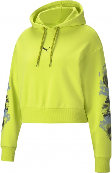 Джемпер Puma Evide Graphic Hoodie 59973229 р. S салатовий