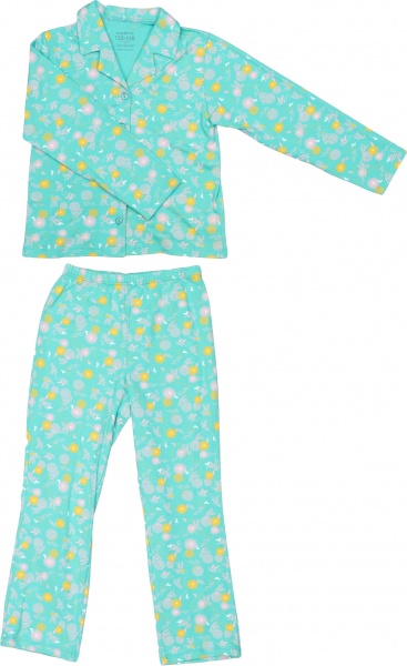 Пижама детская для девочек KOSTA 1431-6 р.110–116 зеленый 