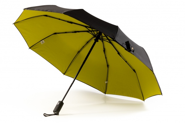 Парасолька KRAGO з подвійним куполом жовта чорно-жовтий 