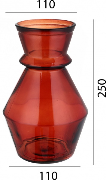 Ваза San Miguel MERIDA D16 см скло 25 см теракота 