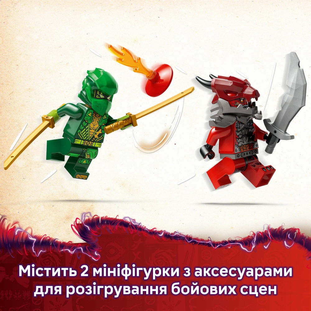 Конструктор LEGO NINJAGO Автомобиль для гонки Ллойда с инерционным двигателем 71828