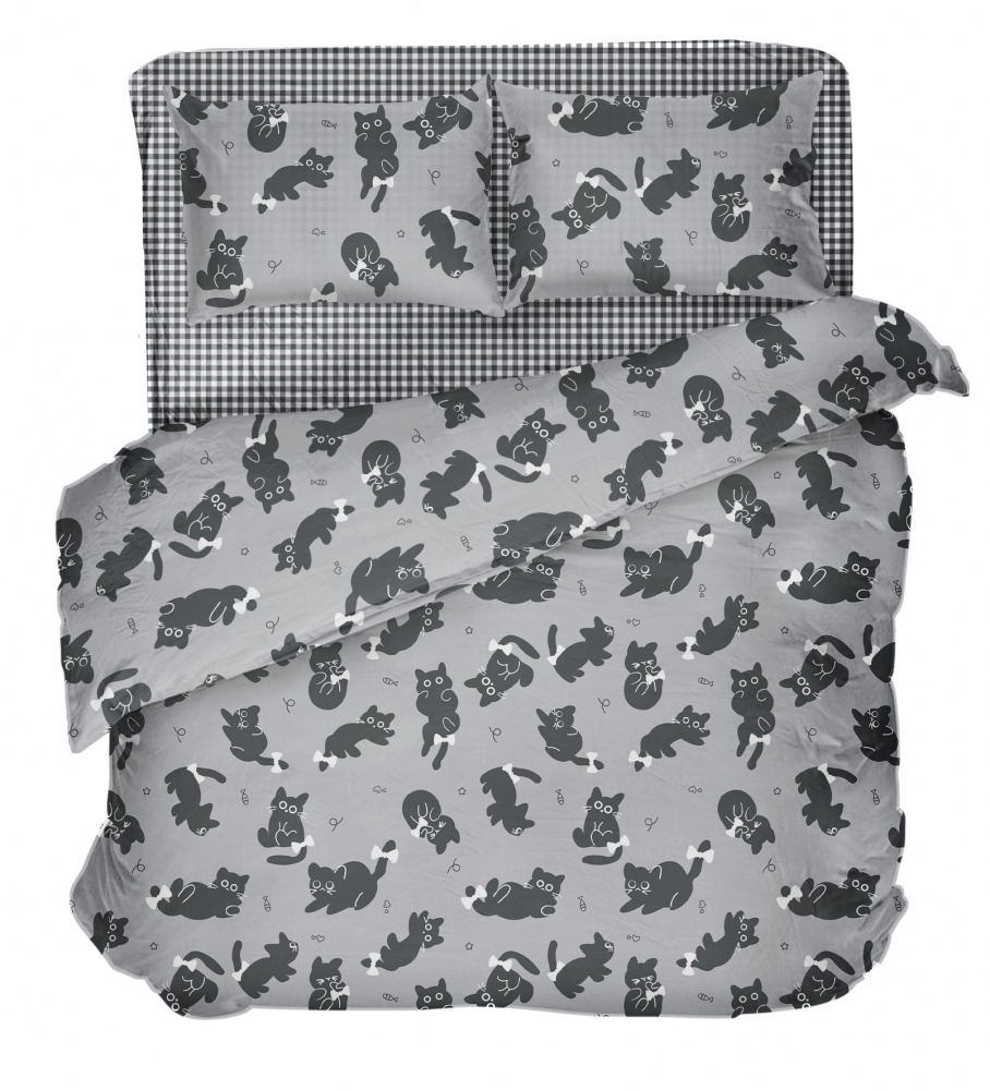 Комплект постельного белья 2.0 PAWSY мультиколор Luna