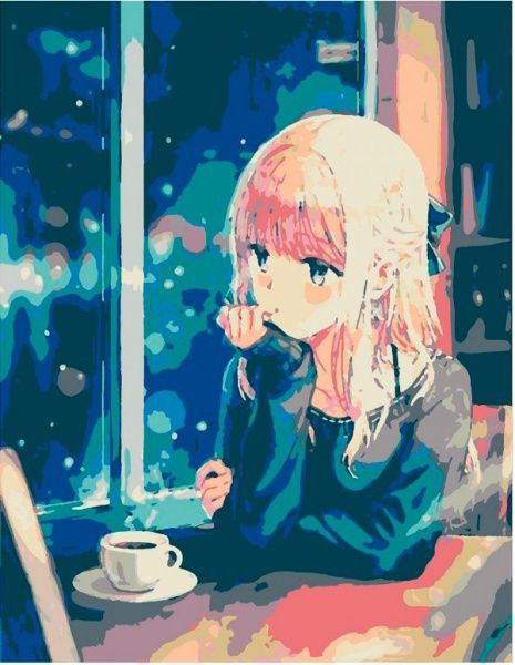 Набор, техника акриловая живопись по номерам Размышления Rosa Start 