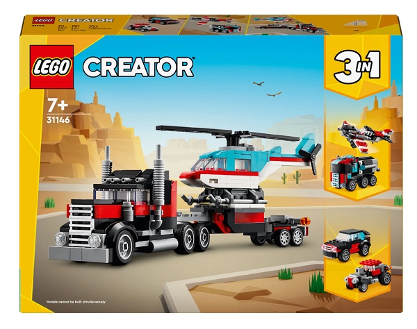Конструктор LEGO Creator Бортова вантажівка з гелікоптером 31146
