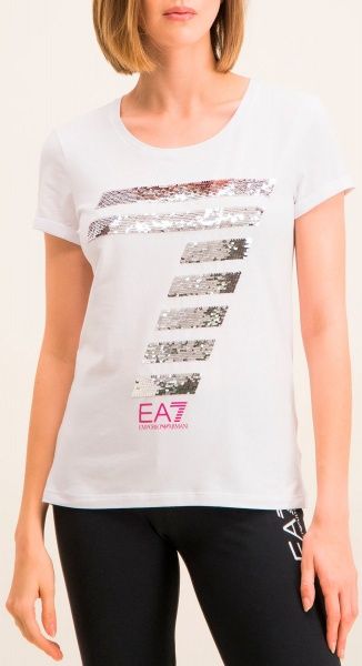 Футболка EA7 T-short 3HTT41-TJ12Z-1100 L білий