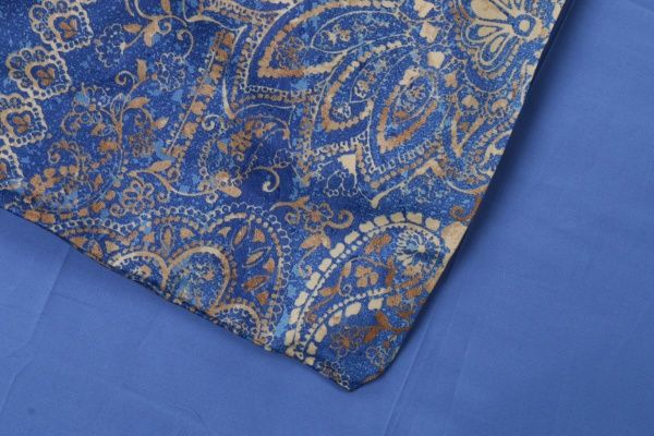 Комплект постільної білизни Matera B1 2 синій із золотим Granfoulard 