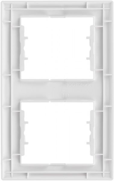 Рамка двухместная Schneider Electric Sedna вертикальная белый SDN5801121