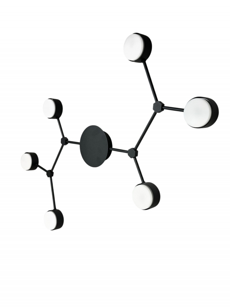 Люстра потолочная Светкомплект Atom GR 6 6xGX53 черный