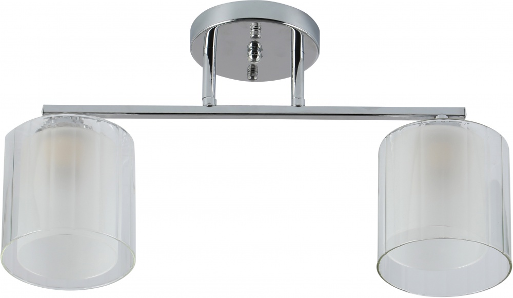 Люстра потолочная Sensio Solar 2x40 Вт E27 хром/белый ALG-07266/2