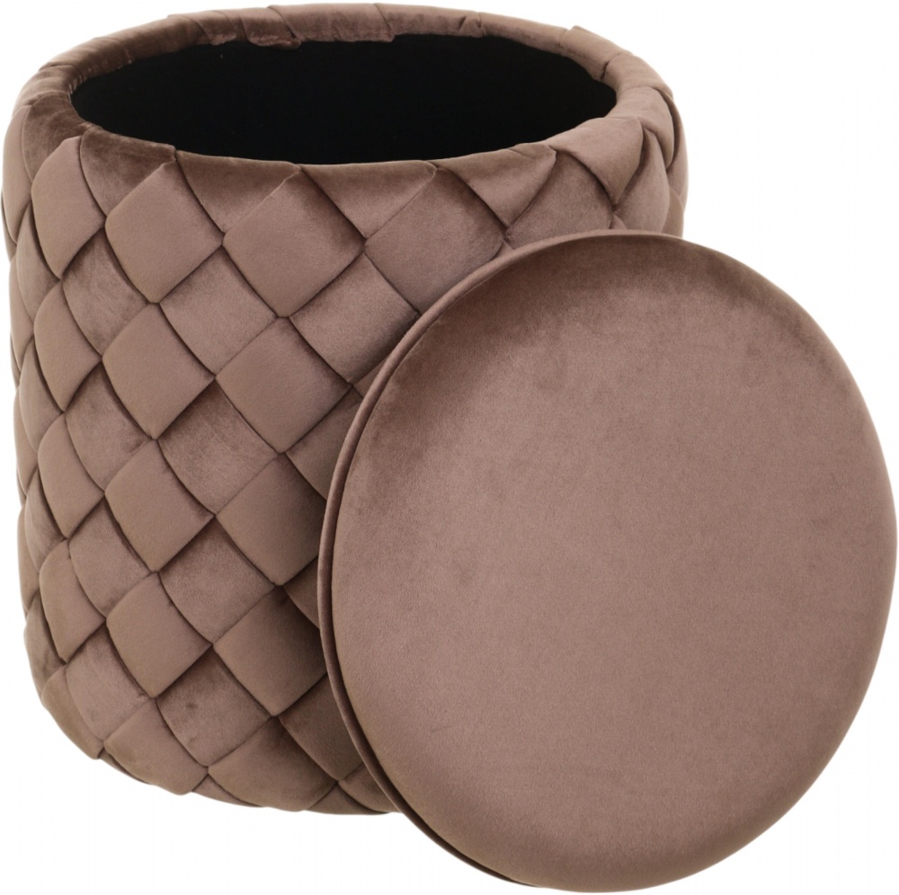 Сундук-пуф Sensio для хранения Linea 375х415х375 мм коричневый (HS-CR1S)