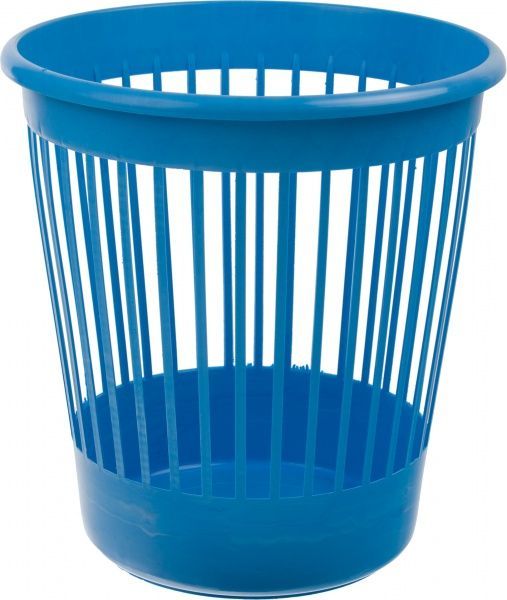 Корзина офисная для бумаги Arnika 10 л пластиковая синяя 82063 синий 