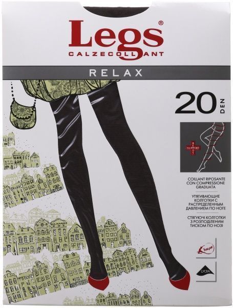 Колготки женские Legs 300 RELAX 20 den fumo р. 5 серый 
