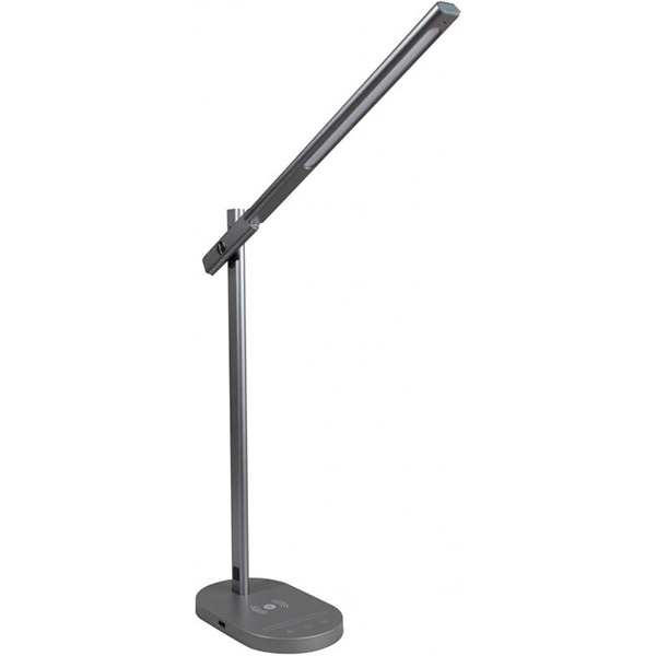 Настольная лампа офисная Светкомплект LED TB 015 X-Charge + 10 Вт темно-серый 