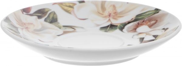 Чашка з блюдцем Біла Магнолія 200 мл K24-198-089 Keramia