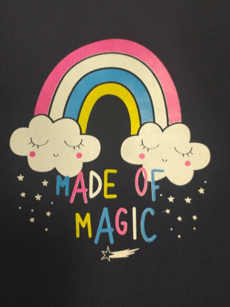 Джемпер для девочки Роза р.116 темный джинс 210563 