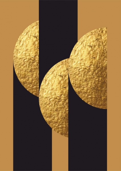 Постер Геометрія золото (колекція 3) Posterclub 