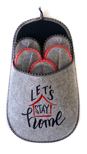 Набор тапочек для гостей La Nuit Lets Stay Home 5 пар разноцветный 