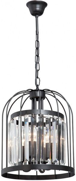 Люстра подвесная Vitaluce 4xE14 черный V5145-1/4 