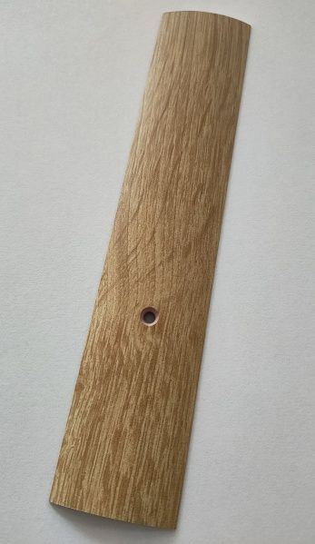 Поріжок алюмінієвий перехідний 40 мм Braz Line гладенький приховане кріплення 900 мм дуб натуральний 