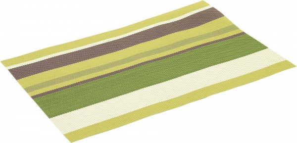 Коврик для сервировки Полоски 30x45 см зеленый