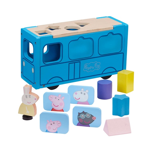 Игровой набор Peppa Wooden Школьный автобус Пеппы 7222 