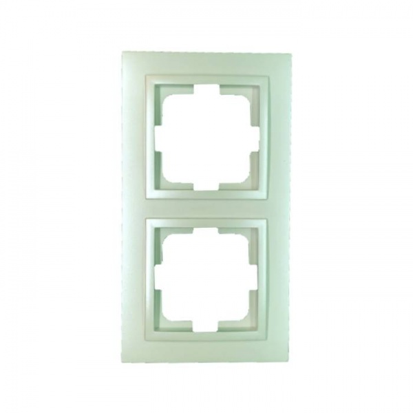 Рамка двухместная Mono Despina универсальная жемчуг 102-250000-161