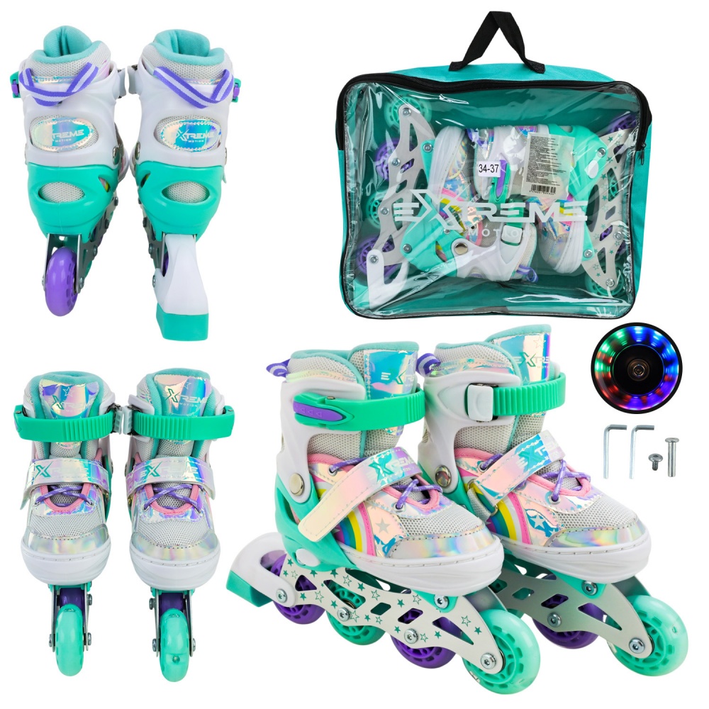 Роликовые коньки Shantou Extreme Motion M RL25431 р. 34-37 в ассортименте