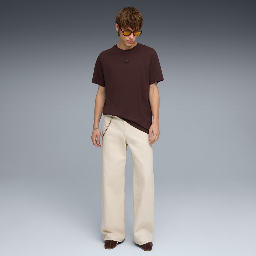 Футболка Puma ESS Small No.1 Logo centered Tee 69291231 р.S коричневый