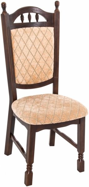 Стул РПМК Бреда высокая спинка орех, желтый