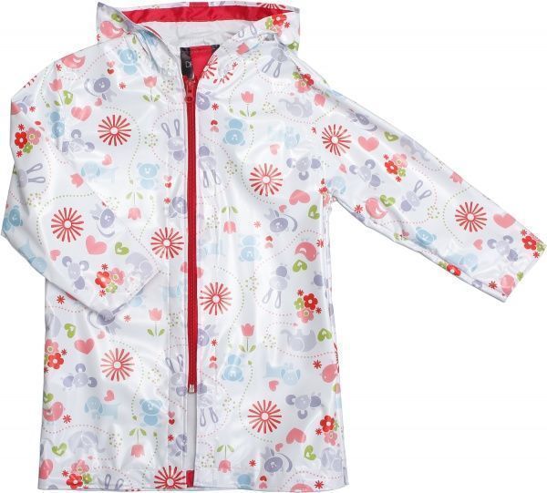 Дождевик Drydope Зверушки р.110 белый с принтом 020-в/д1 