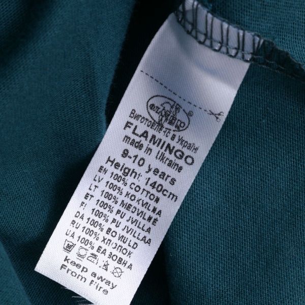 Футболка для хлопчиків Фламінго р.128 зелений із чорним 864-124 