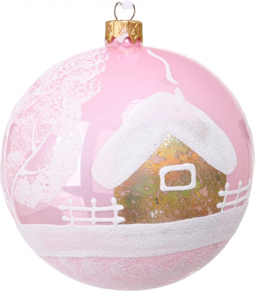 Шар новогодний мульти d 100 мм в ассортименте