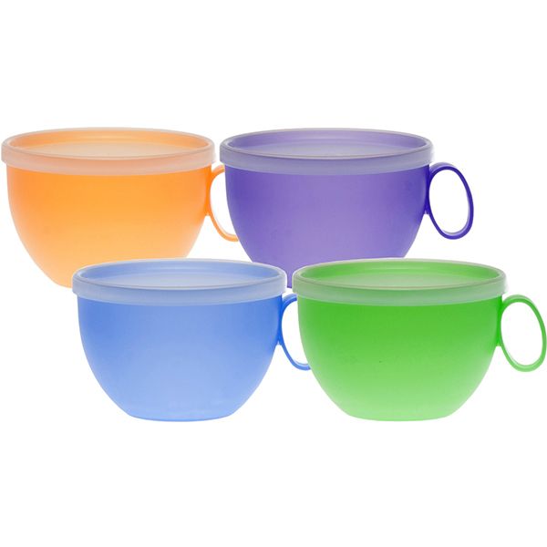 Чашка пластиковая Curver с крышкой 12 см