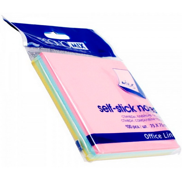 Папір для нотаток E20936 75x75 мм із липким шаром 100 шт. Economix
