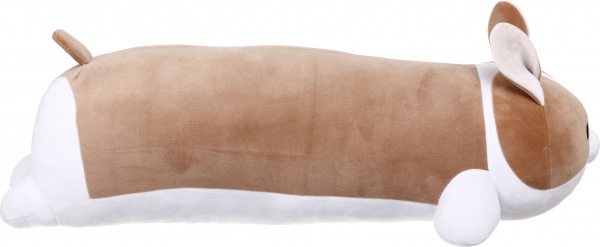 Подушка декоративная Корги Норман 35x74 см бежево-белый WP Merchandise 