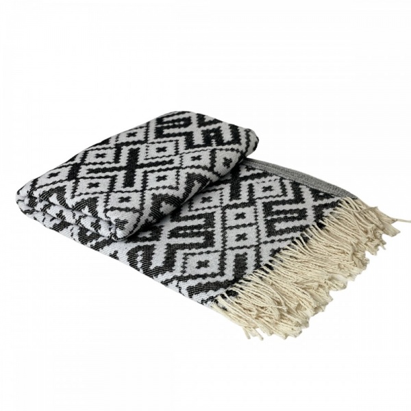 Плед Код Незламної Нації 140x200 см чорний із білим SoundSleep 