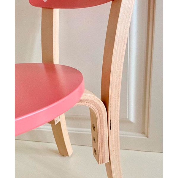 Стульчик для детей бук/розовый